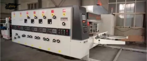 Automatic feeder water ink flexo printing slotting die-cutting carton boxing machine